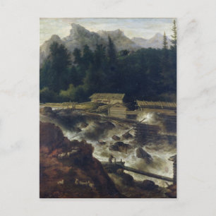 Scandinavian Landscape, 1670 Postcard