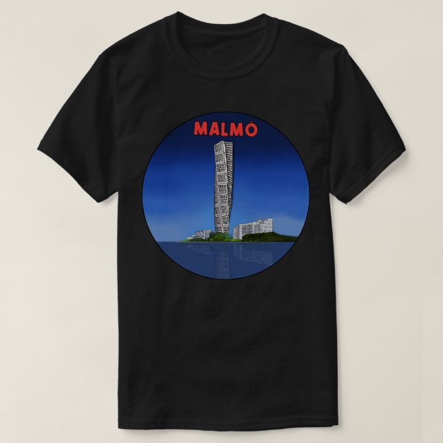 Scandinavian Malmo Sweden T-Shirt (Design Front)