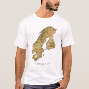 SCANDINAVIAN MAP Ladies' Short-sleeve Top