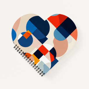 Scandinavian Mid Century Geometric Abstract Art Notebook