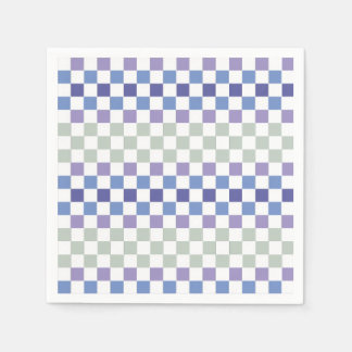 Scandinavian Minimal Pastel Green and Lavender Napkin