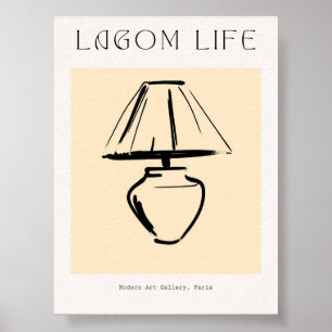 Scandinavian Minimalist Lamp Print