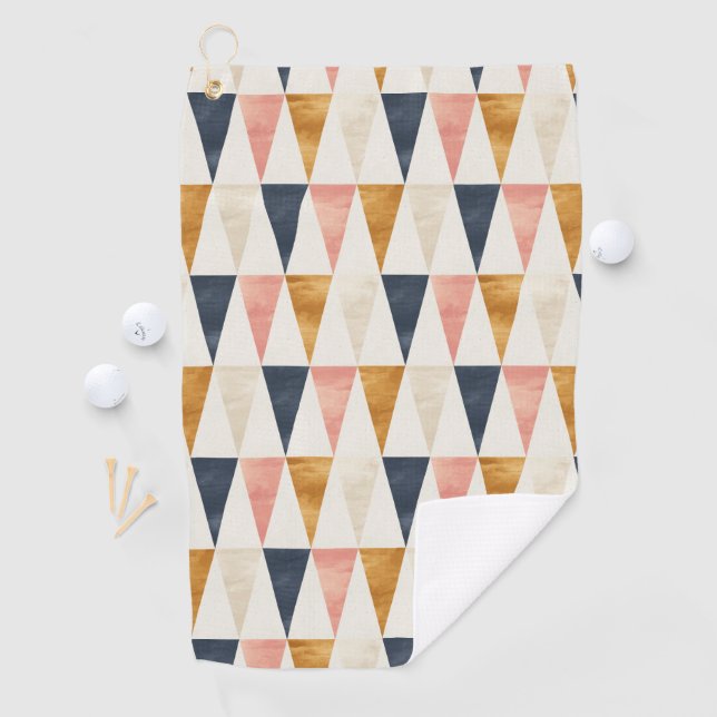 Scandinavian Navy Flag Pattern Golf Towel (InSitu)