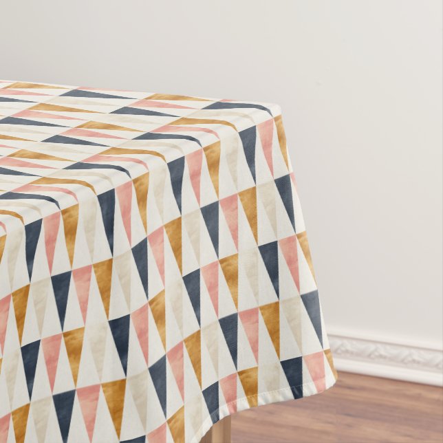 Scandinavian Navy Flag Pattern Tablecloth (In Situ)