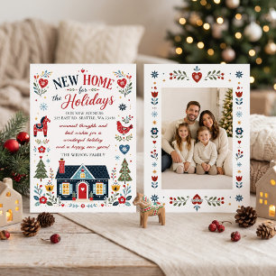 Scandinavian New Home for the Holidays Photo Holiday Card