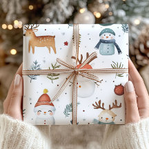 Scandinavian Nordic Christmas Wrapping Paper 