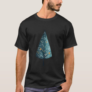 Scandinavian Nordic Winter Boho Christmas Tree Wom T-Shirt