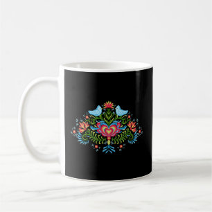 Scandinavian Norwegian Rosemaling Norway Coffee Mug