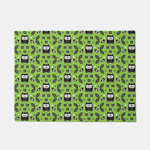 Scandinavian Owl Folk Art Doormat