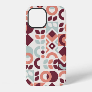 Scandinavian pattern design. Simple modern retro b iPhone 12 Case