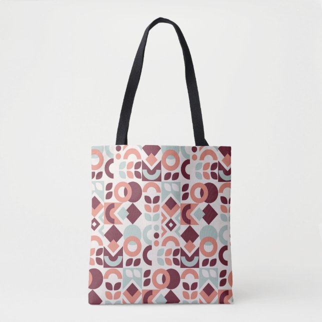 Scandinavian pattern design. Simple modern retro b Tote Bag (Front)