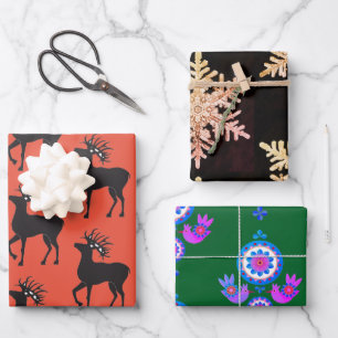 SCANDINAVIAN PATTERNS Wrapping Paper SHEETS