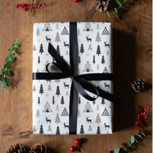 Scandinavian reindeer Christmas Wrapping Paper