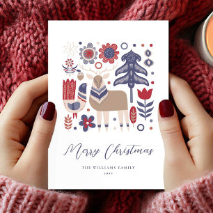 Scandinavian Scandi Christmas Holiday Card