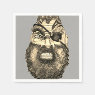 Scandinavian Scary Viking Napkin