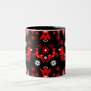 Scandinavian Seasonal Home Decor Two-Tone Coffee Mug