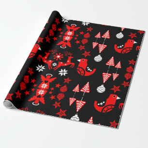 Scandinavian Seasonal Home Decor Wrapping Paper