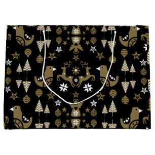 Scandinavian Seasonal Luxury Decor Large Gift Bag