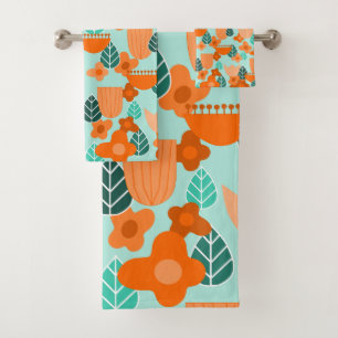 Scandinavian Spring Bath Towel Set