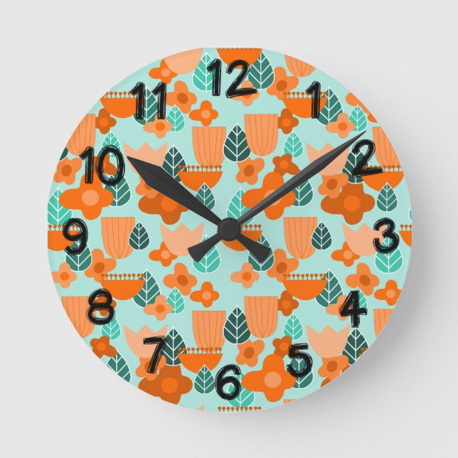 Scandinavian Spring Round Clock (Front)