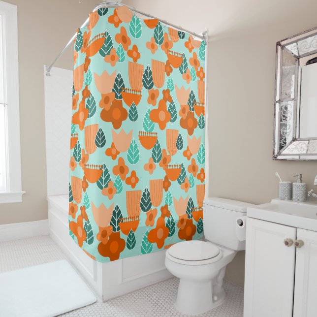 Scandinavian Spring Shower Curtain (In Situ)