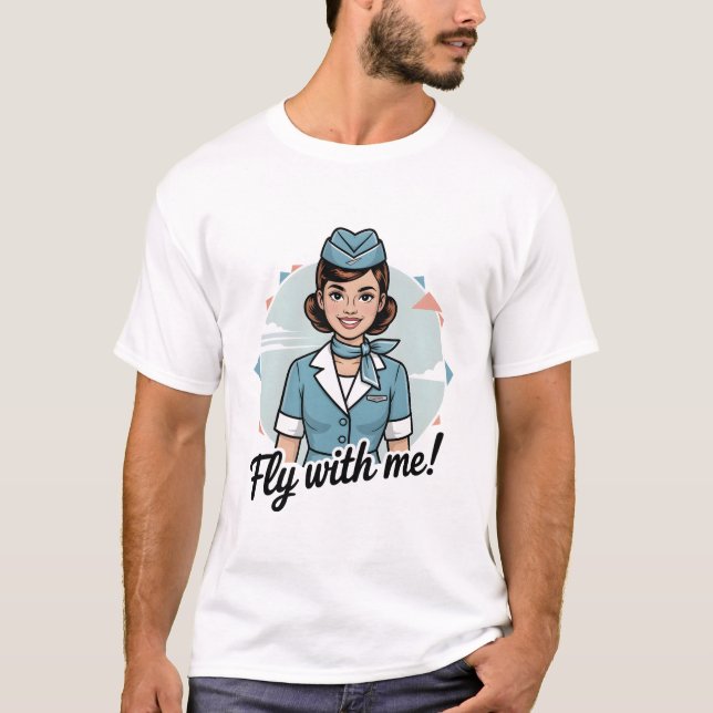 Scandinavian stewardess Basic T-Shirt (Front)
