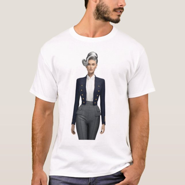 Scandinavian Stewardess The Best Work Of Art  T-Shirt (Front)