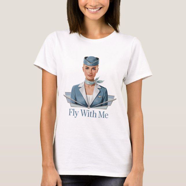 Scandinavian stewardess Womens Basic T-Shirt (Front)