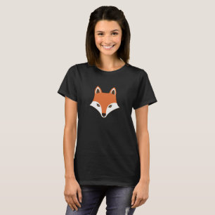 Scandinavian Style Cartoon Fox Face T-Shirt