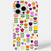 Scandinavian Style Flowers Big Pattern
