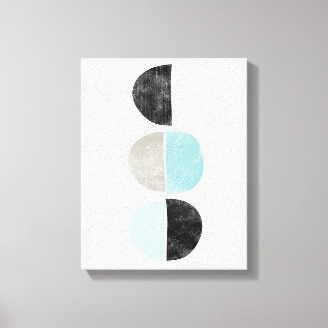 Scandinavian style geometric canvas print (Front)