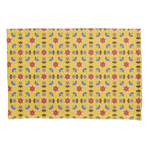 Scandinavian Style Geometric Floral Pattern Pillowcase