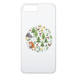 Scandinavian Style Illustrations Circle iPhone 8 Plus/7 Plus Case