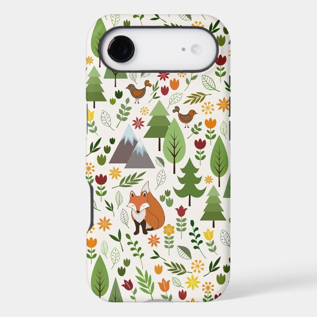 Scandinavian Style Illustrations on Cream Pattern (Back)