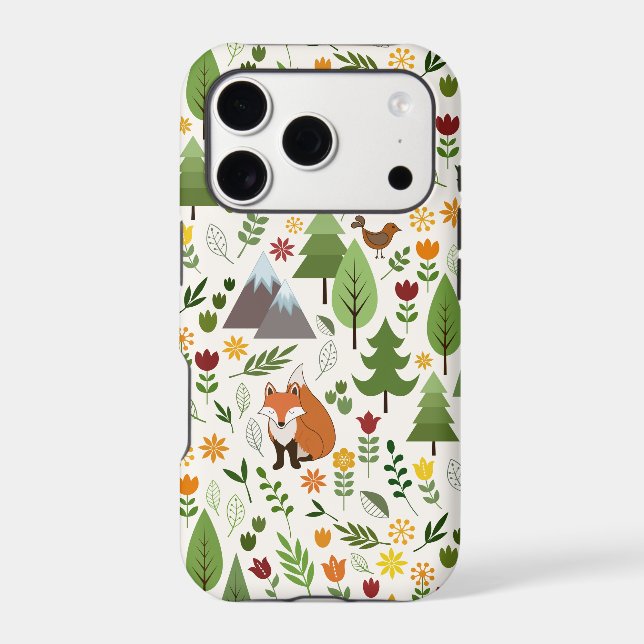 Scandinavian Style Illustrations on Cream Pattern (Back)