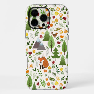 Scandinavian Style Illustrations on Cream Pattern iPhone 16 Pro Max Case