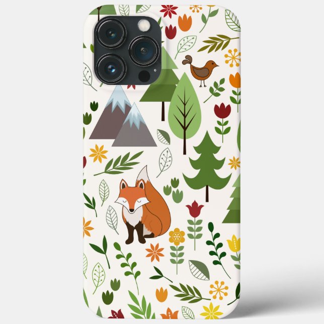 Scandinavian Style Illustrations on Crm Lg Pattern Case-Mate iPhone Case (Back)