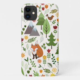 Scandinavian Style Illustrations on Crm Lg Pattern iPhone 11 Case