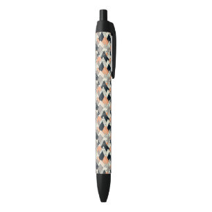 Scandinavian Style Mountain Pattern Black Ink Pen