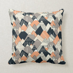 Scandinavian Style Mountain Pattern Cushion