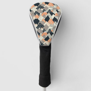 Scandinavian Style Mountain Pattern Golf Head Cover