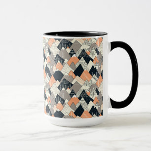Scandinavian Style Mountain Pattern Mug