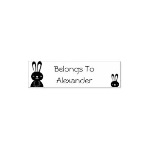 Scandinavian style name  Self Inking Rubber Stamp