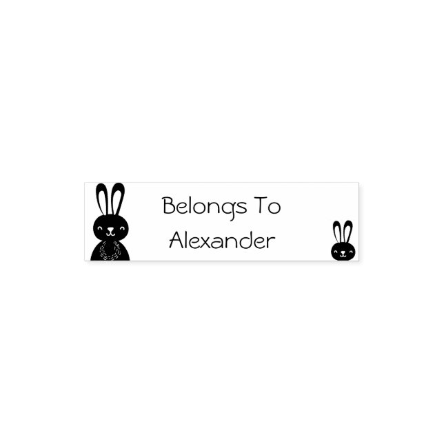 Scandinavian style name  Self Inking Rubber Stamp (Design)