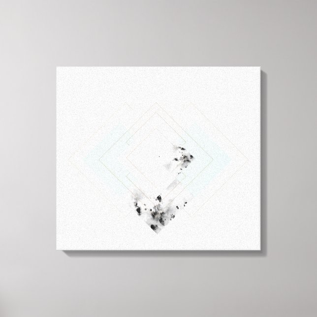 Scandinavian Style Outlined Design Canvas Print (Front)