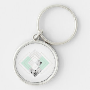 Scandinavian Style Outlined Design Key Ring