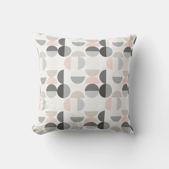 Scandinavian Style Semi-Circle Pattern Cushion (Front)