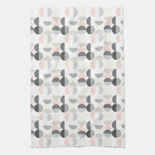 Scandinavian Style Semi-Circle Pattern Tea Towel