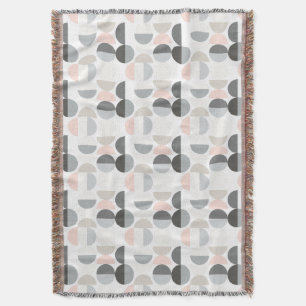 Scandinavian Style Semi-Circle Pattern Throw Blanket