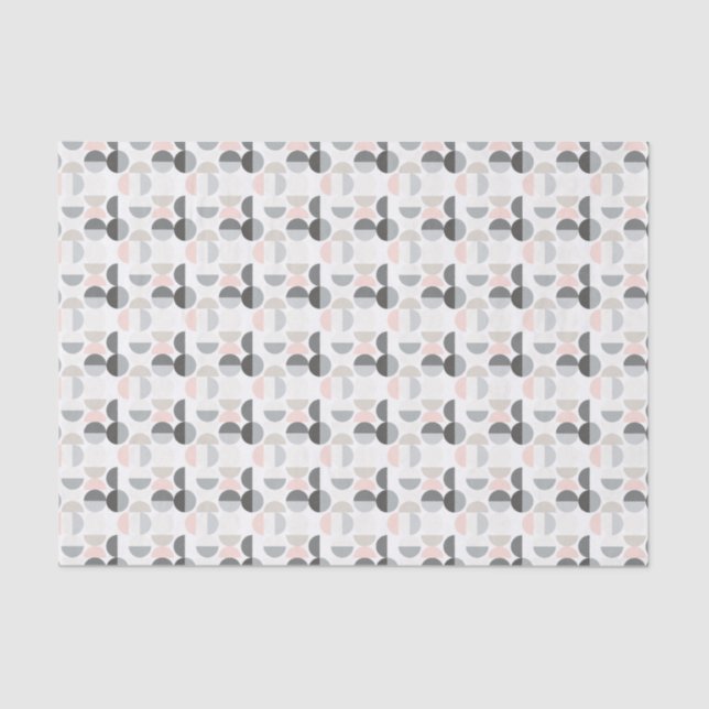 Scandinavian Style Semi-Circle Pattern Tissue Paper (Front)